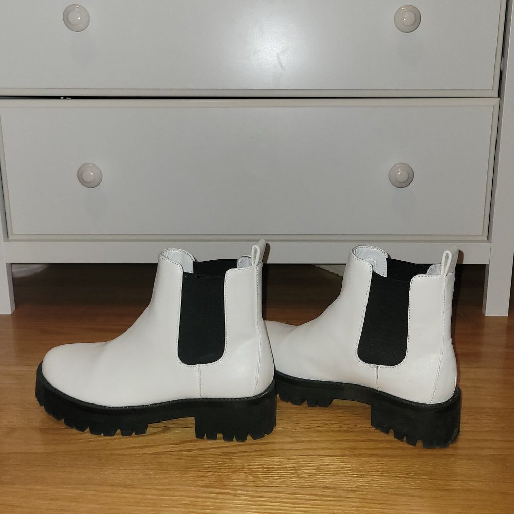 White combat boots - Picture 2 of 5